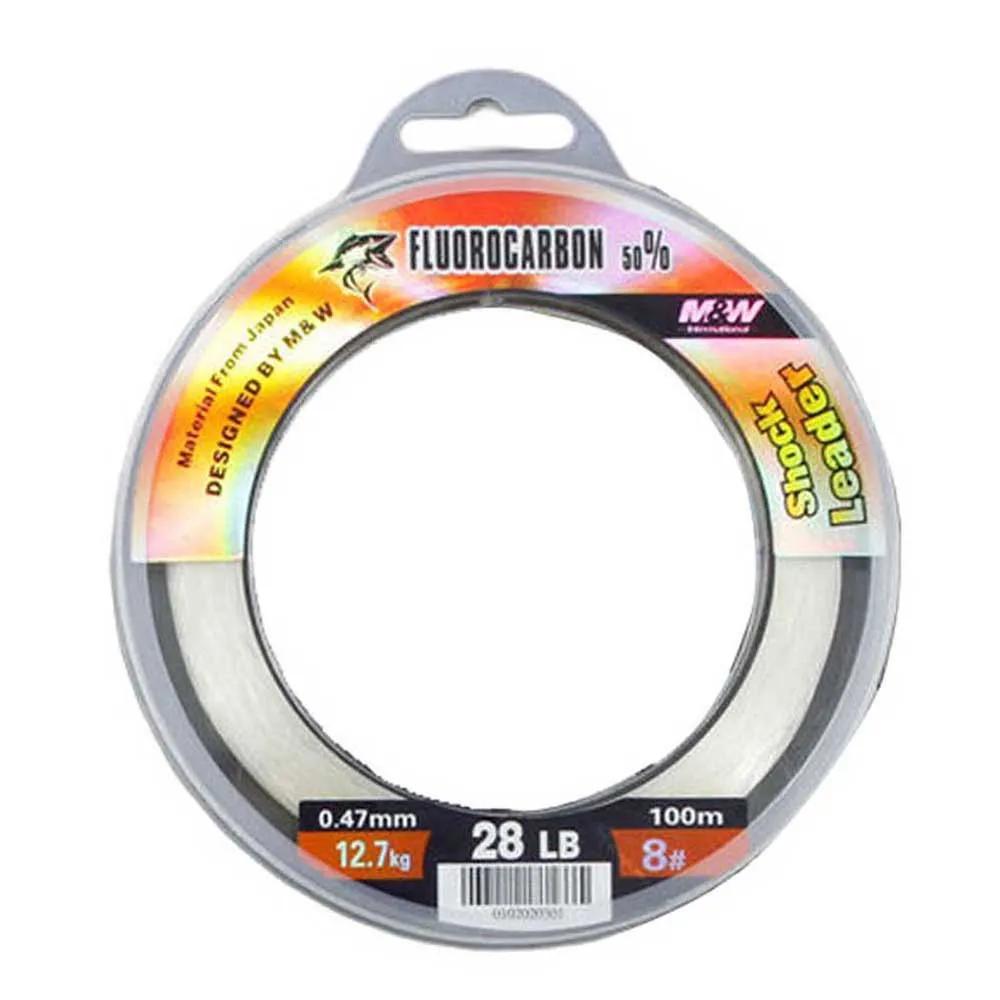 m&w fishing line leader 50m fluorocarbon clear