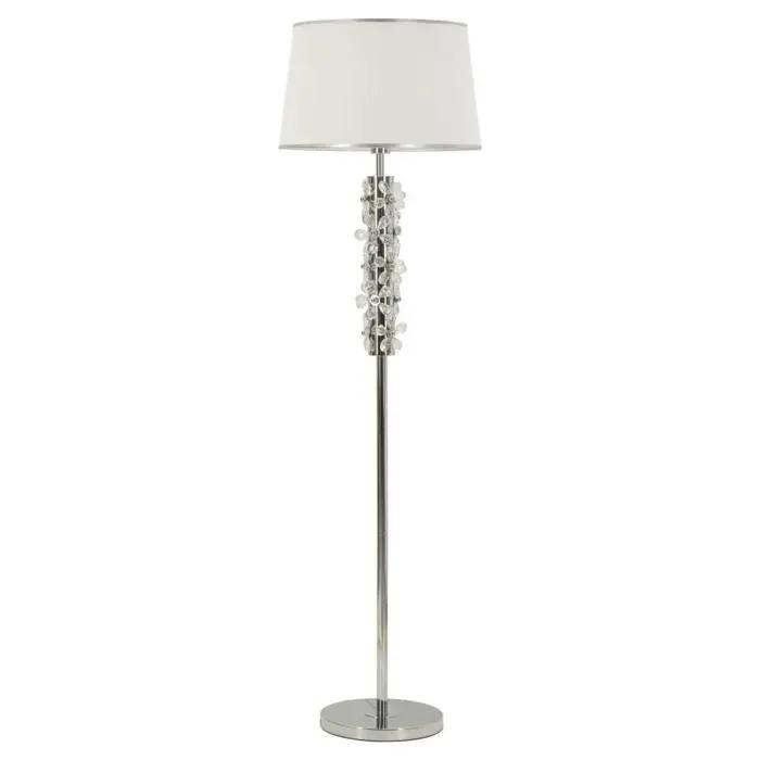 mauro ferretti floor lamp flower silver/white 45x157cm