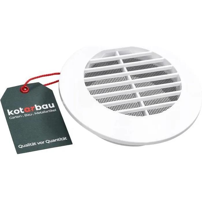 kotarbau ventilation grid round 100mm white
