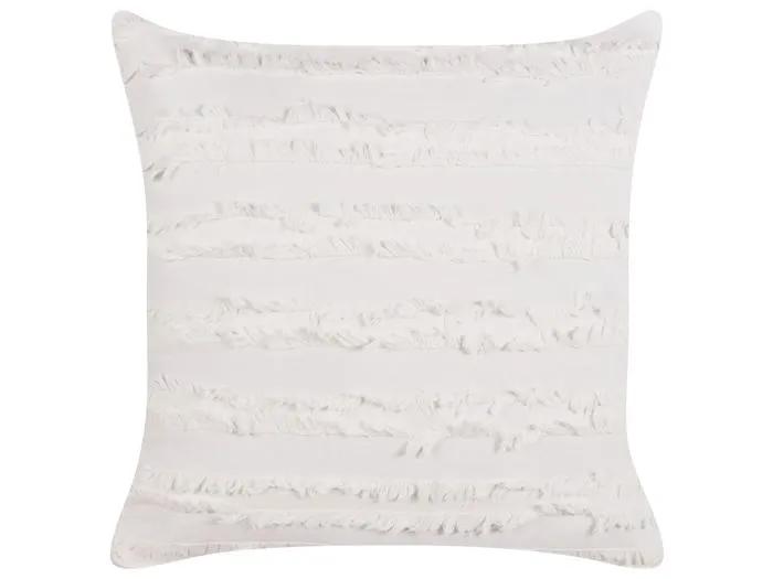 beliani decorative cushion makneh cotton 45x45cm white