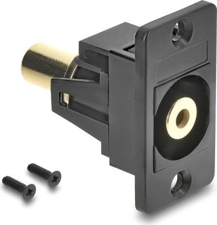delock audio jack adapter panel mount 3.5mm 3 pin