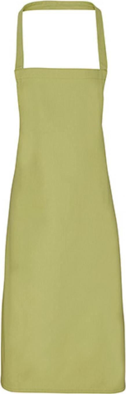 premier apron organic cotton bib lime 60x87cm