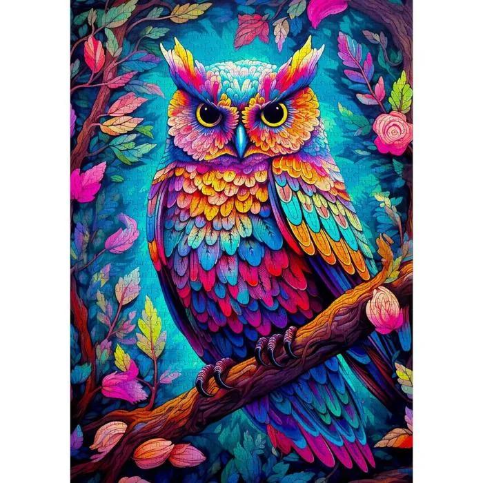 enjoy puzzle dazzling owl 1000 pieces