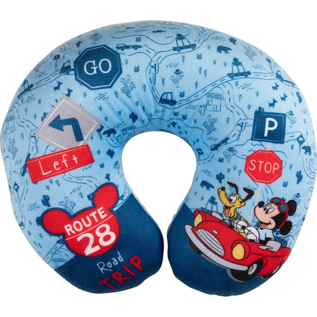 mickey mouse travel neck pillow cz10623 blue