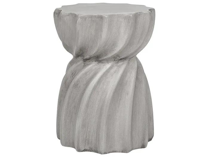 beliani side table algua gray 35x35x48 cm