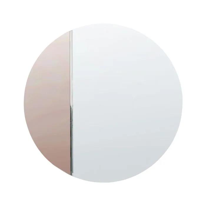 beliani wall mirror charron rose gold 80cm