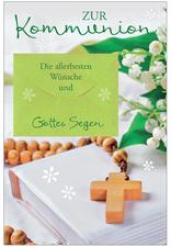 susy card greeting card communion cross chain