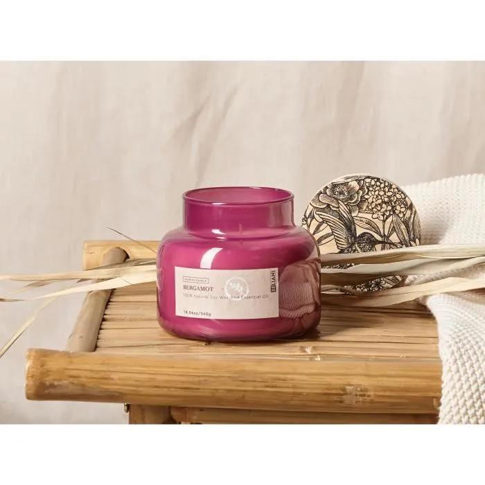 beliani scented candle delight bliss bergamot 1 piece