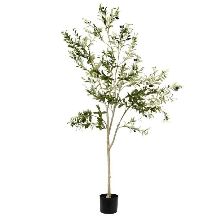 beliani artificial plant olive tree 178 cm green