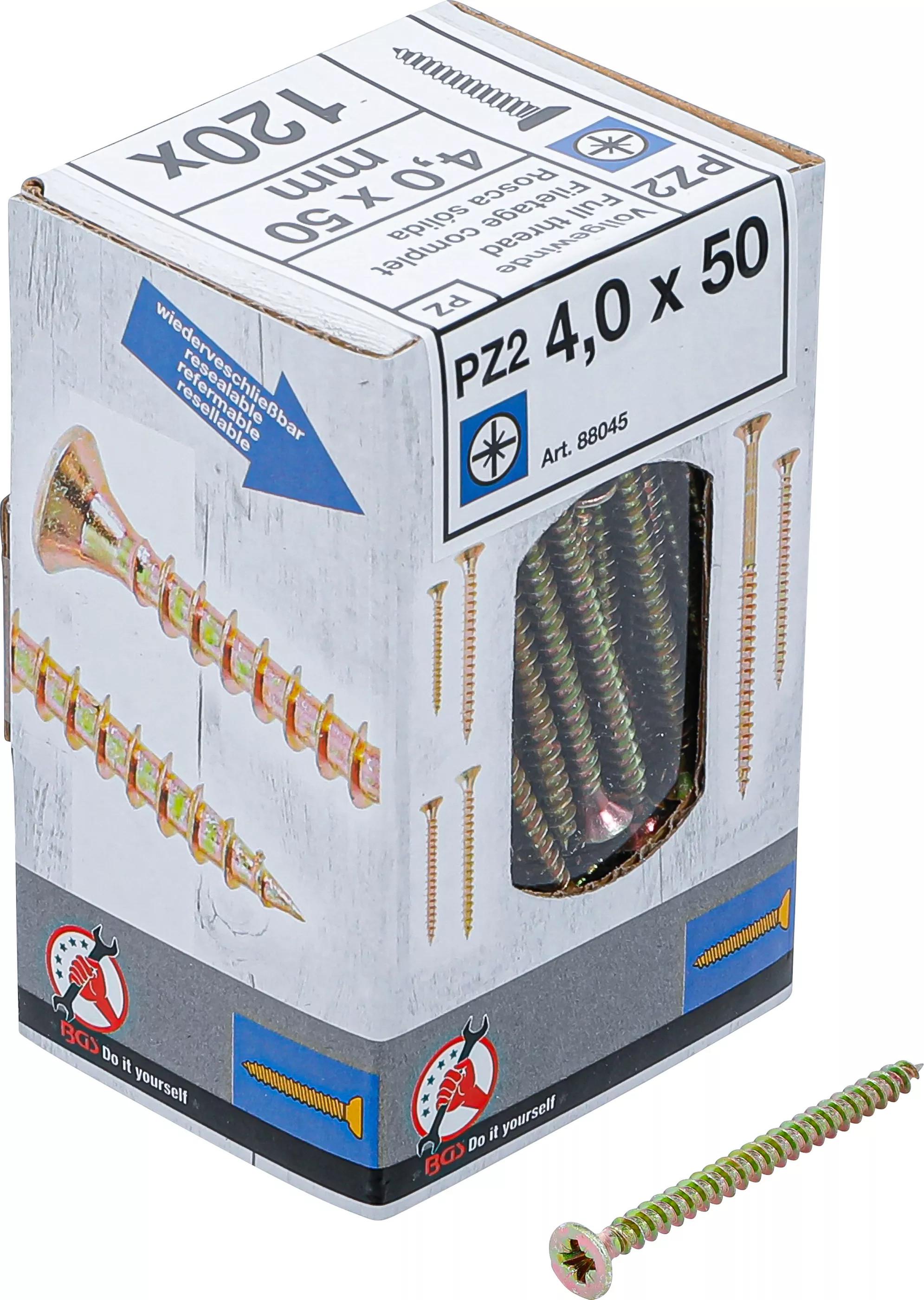 bgs screws multifunction pz2 4x50mm 120 pieces