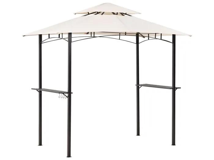 beliani garden pavilion 240 x 148 beige