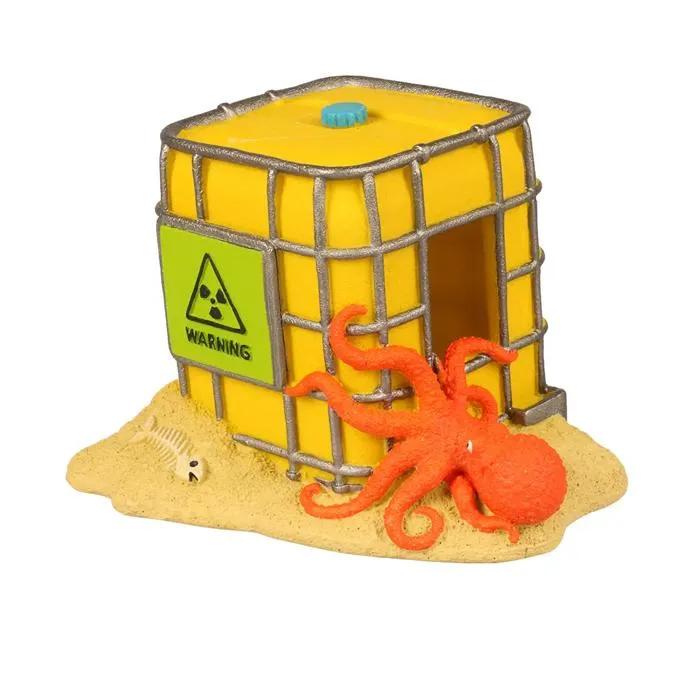 aqua della aquarium decoration ibc-container multicolored 14.5x11.5x11cm