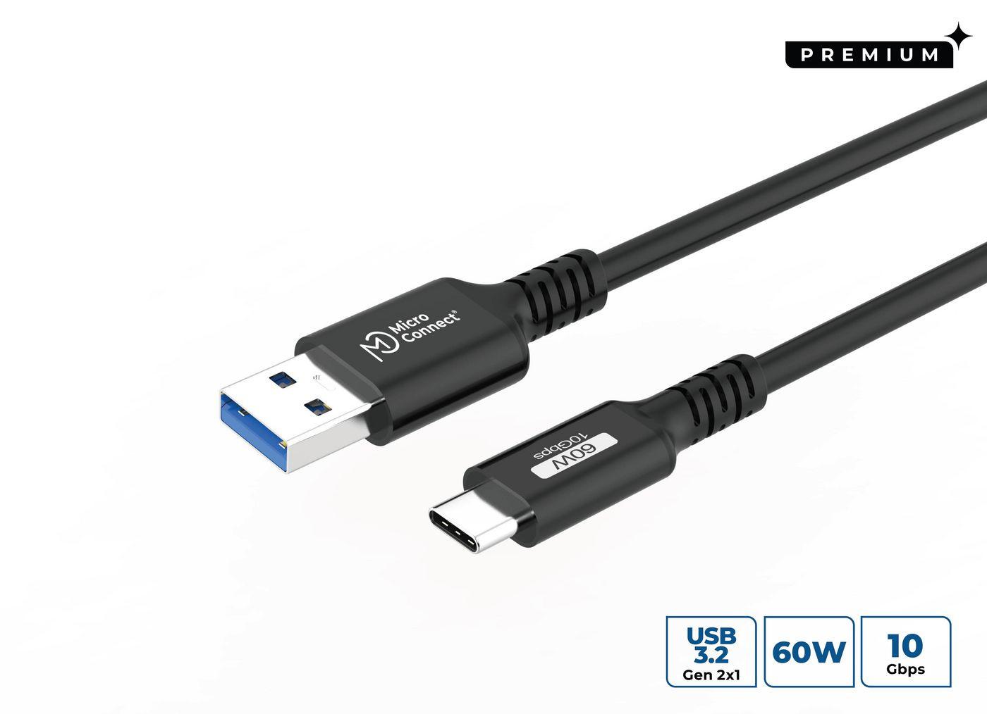 microconnect usb cable usb 3.2ac3 3m 60w