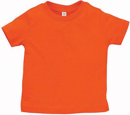 rabbit skins t-shirt infant fine jersey orange 24 monate