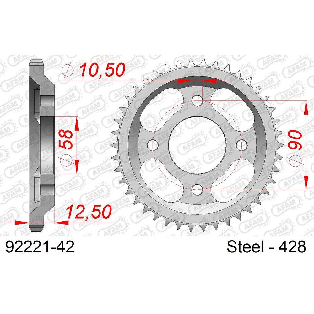 afam rear sprocket 92221 46t