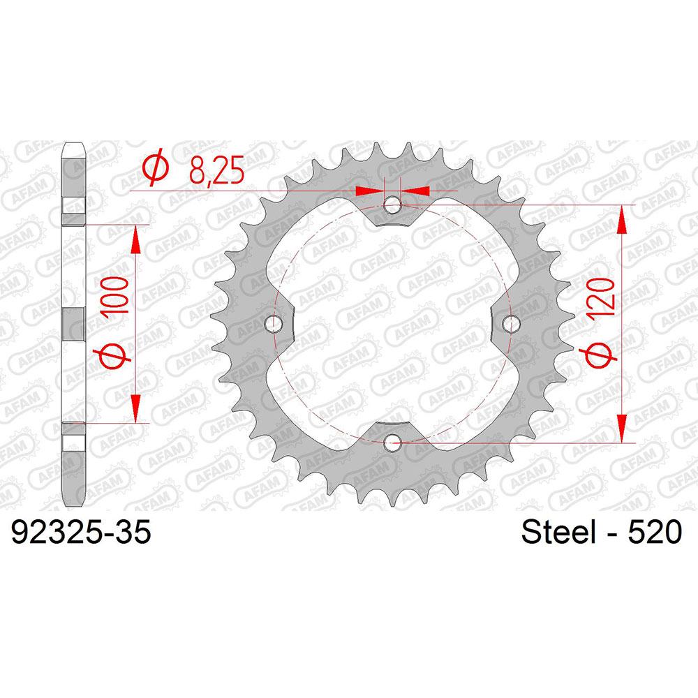 afam rear sprocket 92325 35t