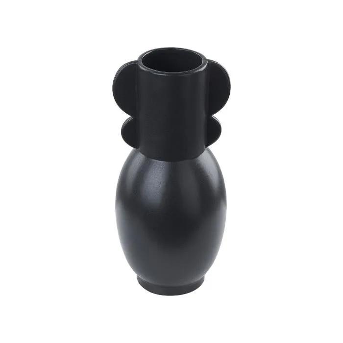 beliani vase mytilene black 29cm