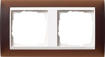 gira switch frame 2f opak dunkelbraun 1 piece