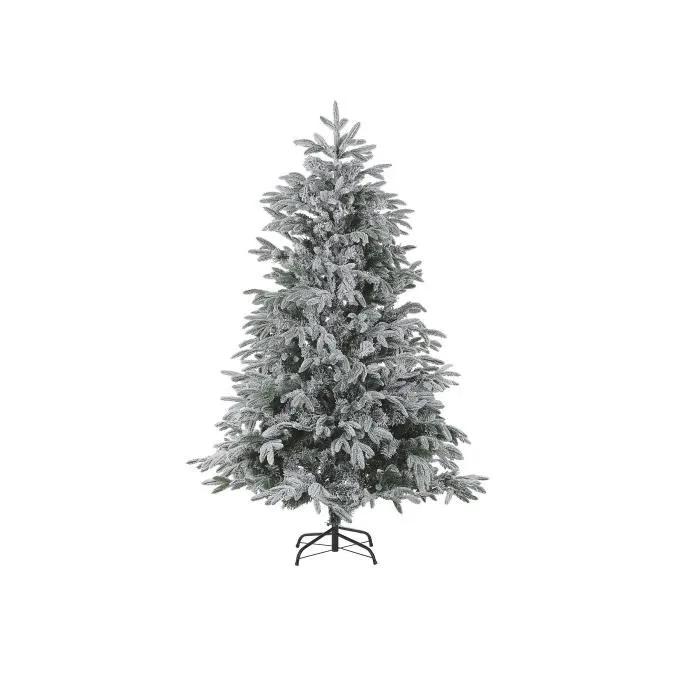 beliani artificial christmas tree bassie snow covered 210cm