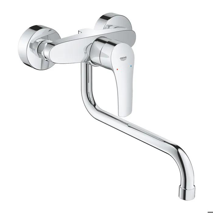 grohe kitchen faucet eurosmart chrome wall mounted
