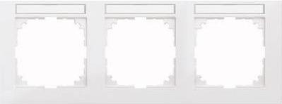 merten electrical switch frame meg4031-3625 white 3 units