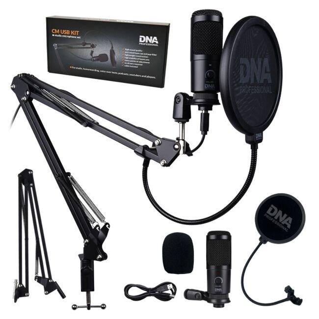 dna microphone kit cm usb omnidirectional