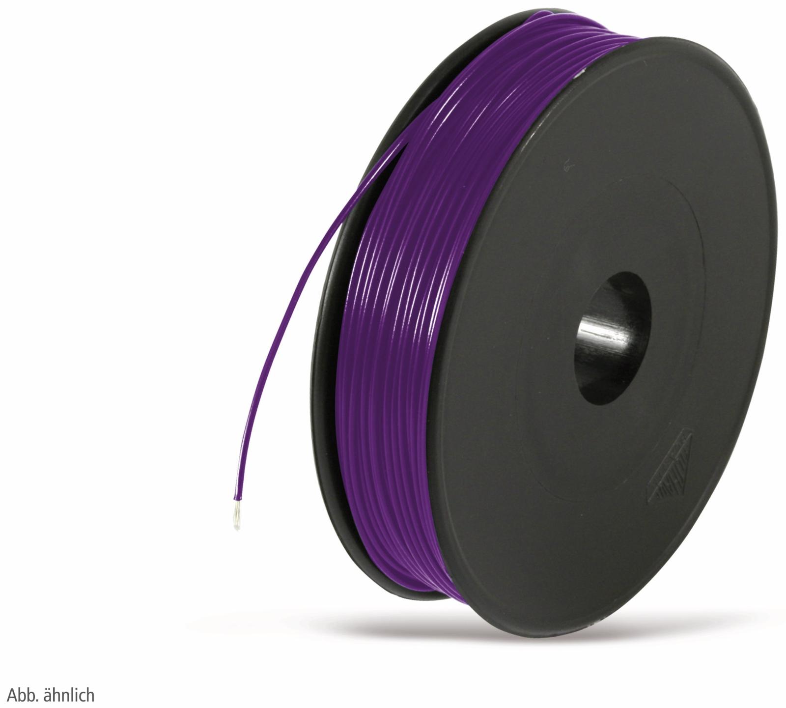 rautronik cable connector litze 1x0.25 100m violet