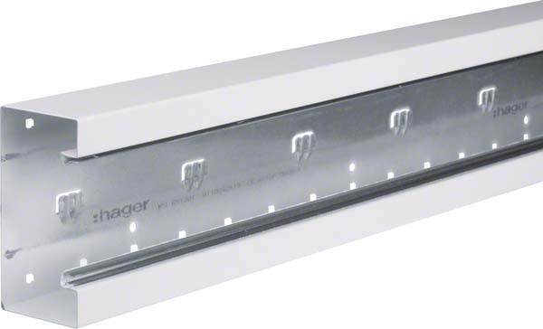 hager brüstungskanal unterteil brs6513019016 steel 2m