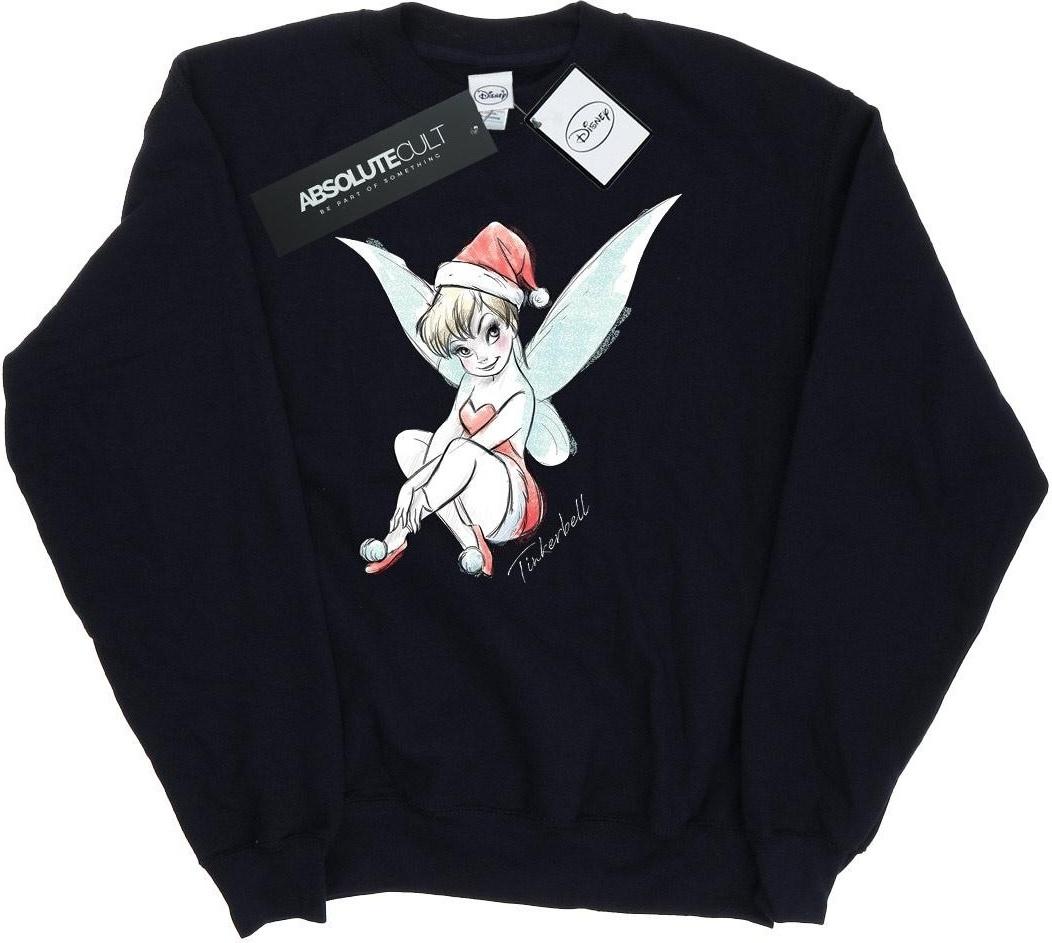 disney sweatshirt tinkerbell christmas fairy black s