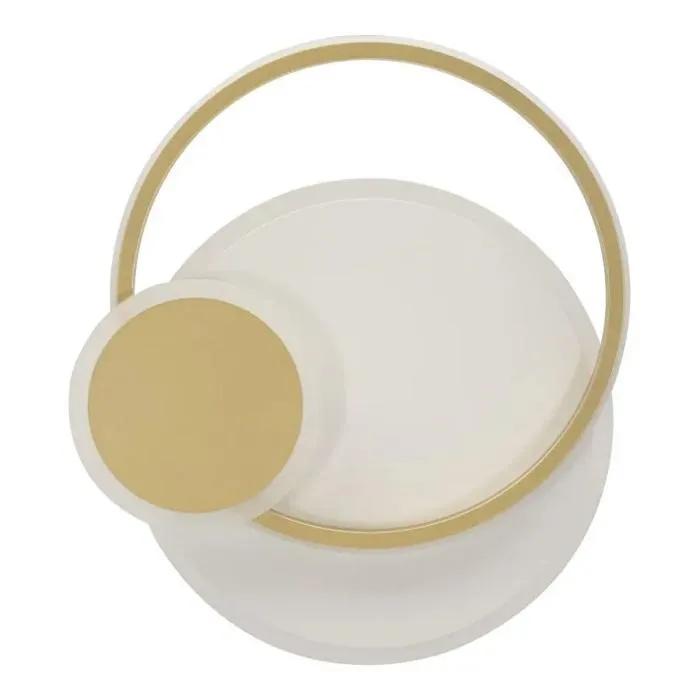 mauro ferretti wall lamp dish gold/white