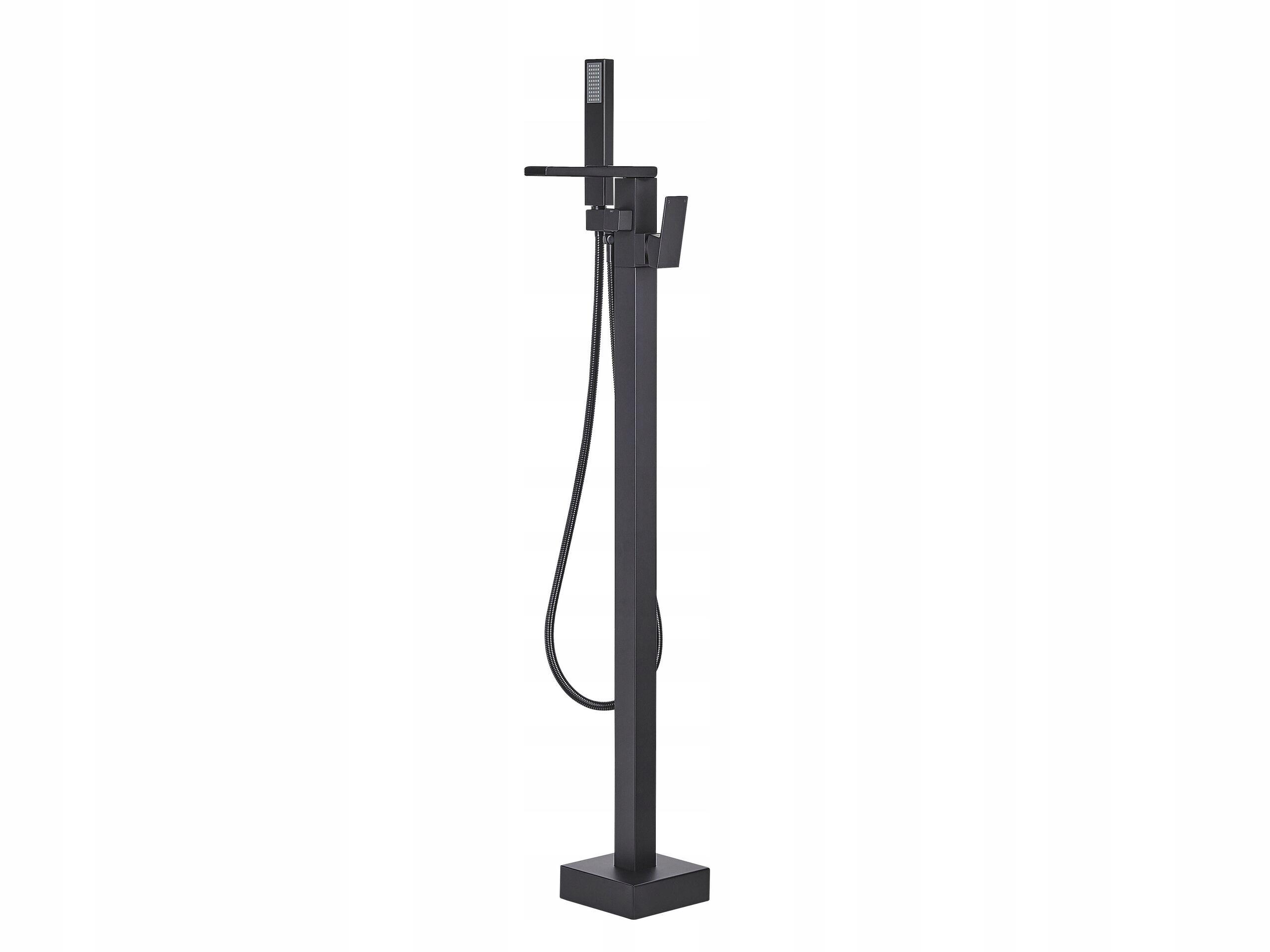 beliani freestanding bathtub faucet boyoma black