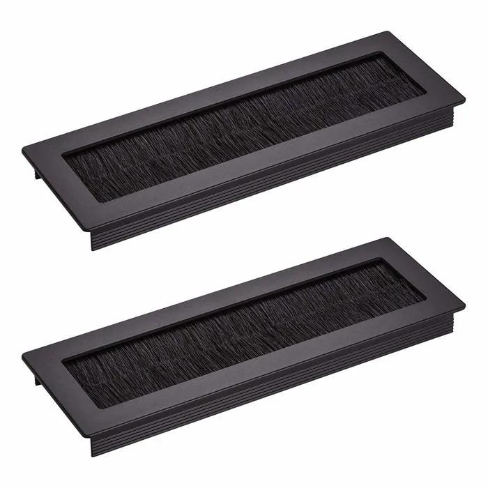 sotech cable grommet toledo black 20x7cm 2 pack