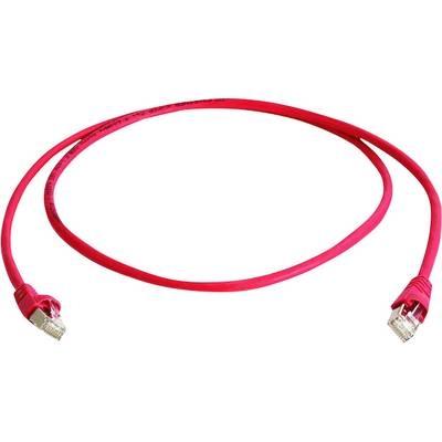 telegartner network cable cat6a s-ftp 50m red