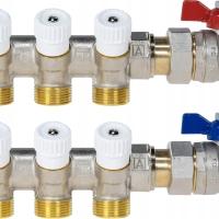 afriso water distribution manifold adm 203 g3/4 3 outlets