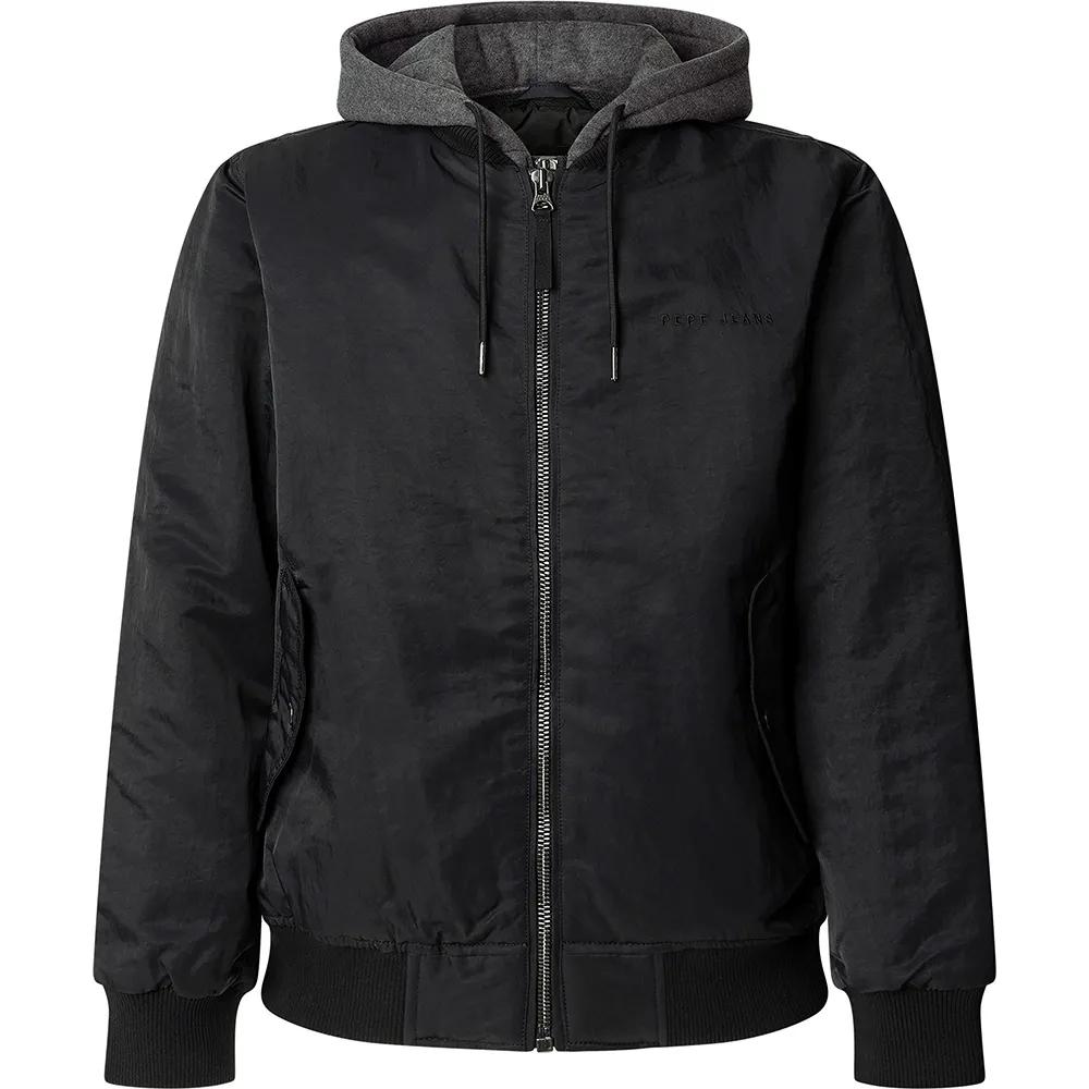 pepe jeans jacket seddon black m