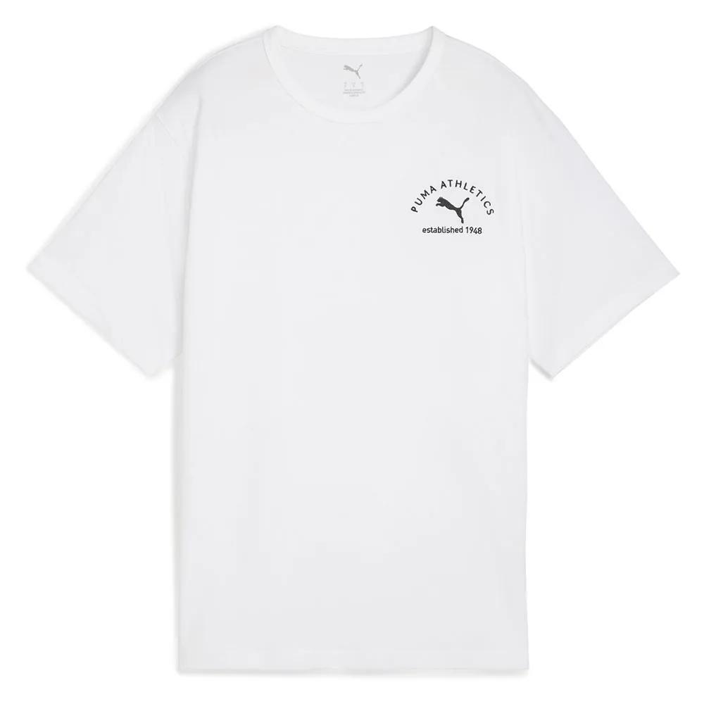 puma t-shirt class relaxed fit white xs