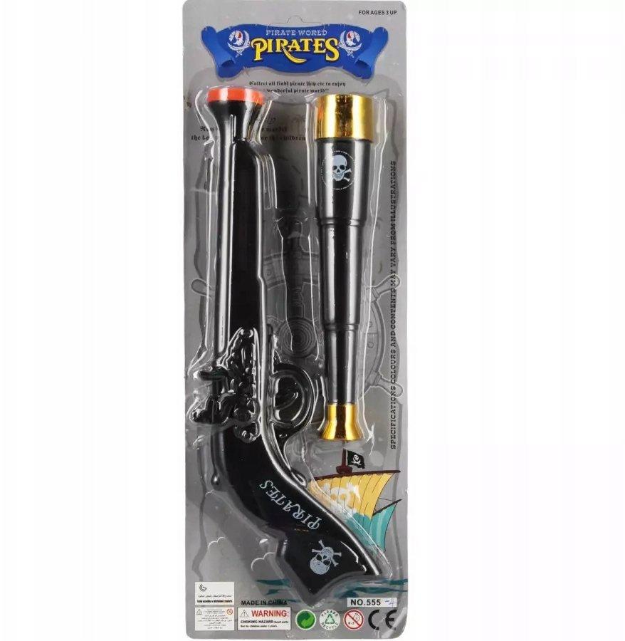 mega creative pirate playset pistol and binoculars
