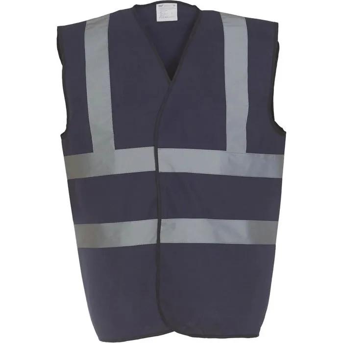 yoko safety vest high visibility navy 2xl