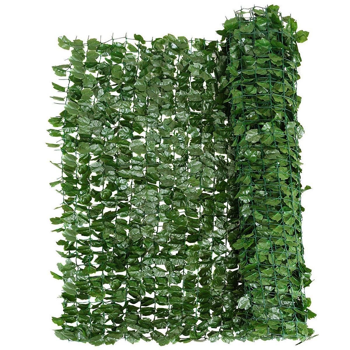 artificial ivy hedge privacy screen 150x240cm green