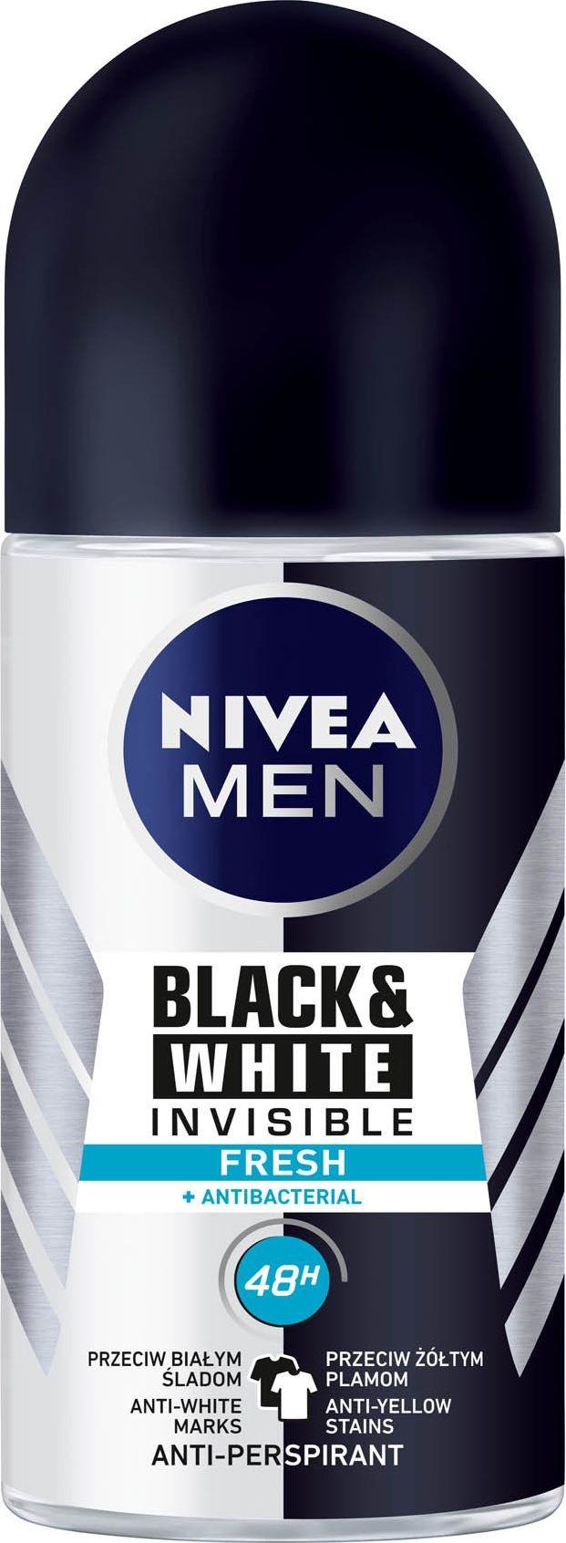 nivea deodorant antiperspirant invisible fresh roll-on 50ml