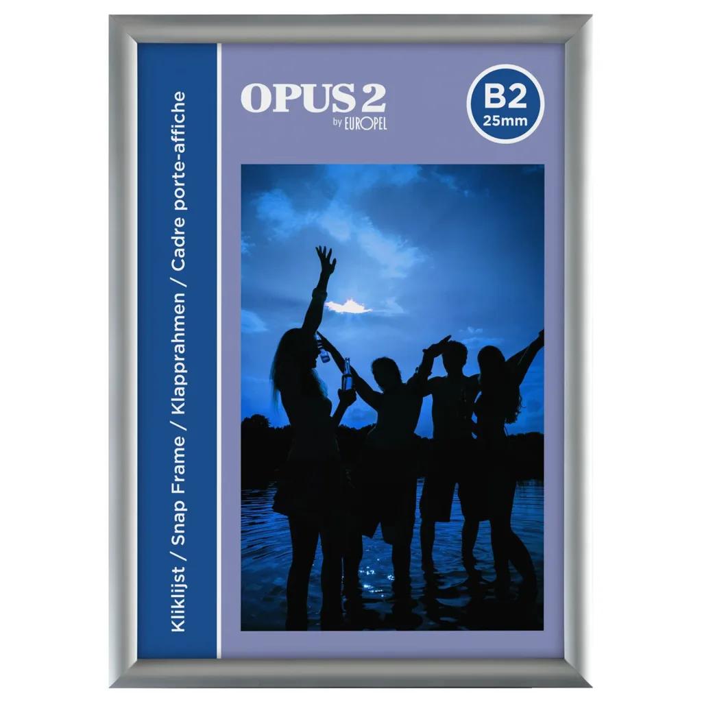 europel picture frame b2 25mm aluminum grey