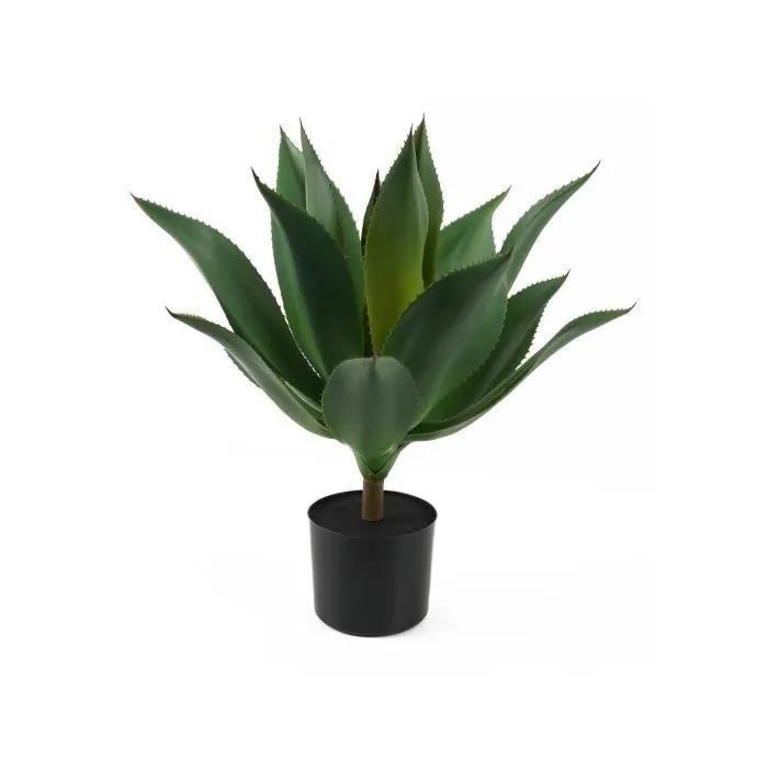 present time artificial plant succulent dark green 50x50x56cm