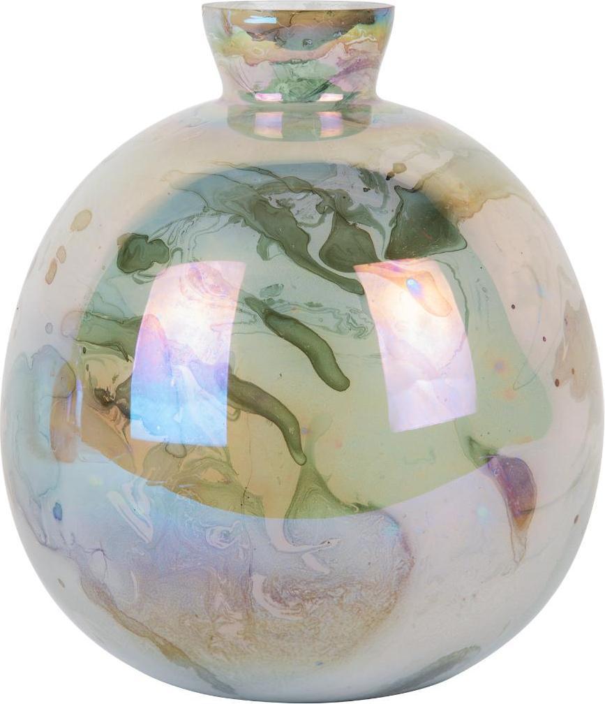 present time vase melange bottle green 23cm