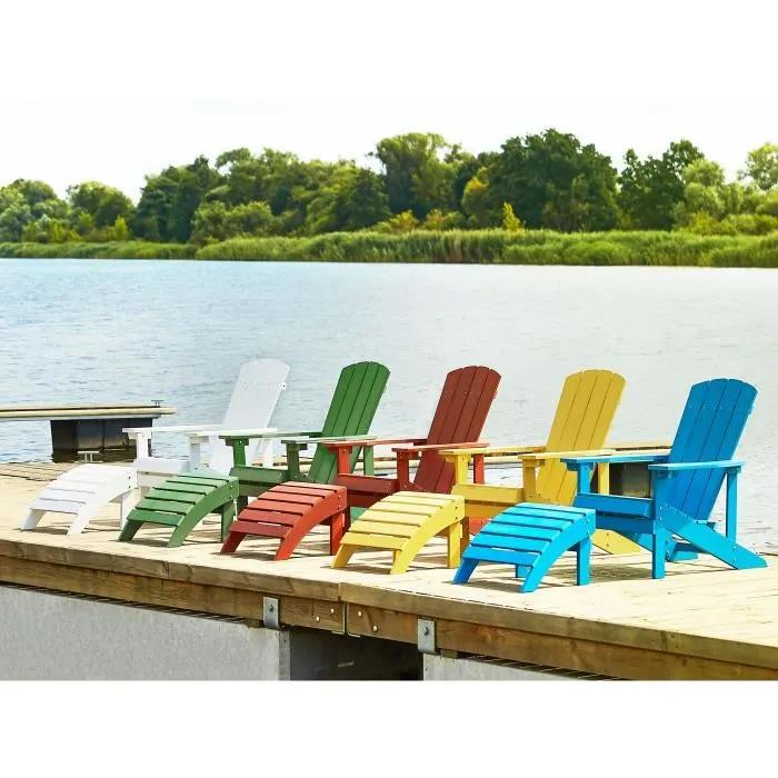 beliani adirondack chair synthetic wood white high comfort