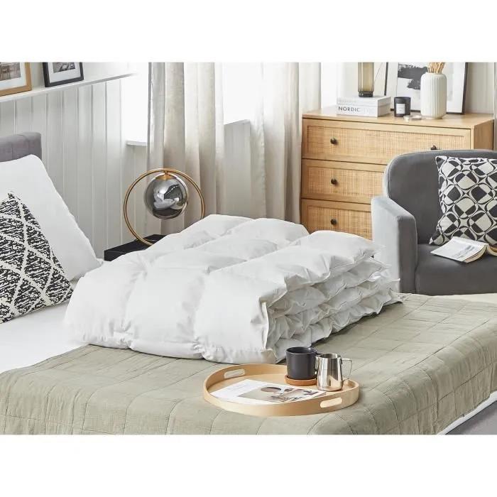 beliani duvet grossglockner white 155x220cm
