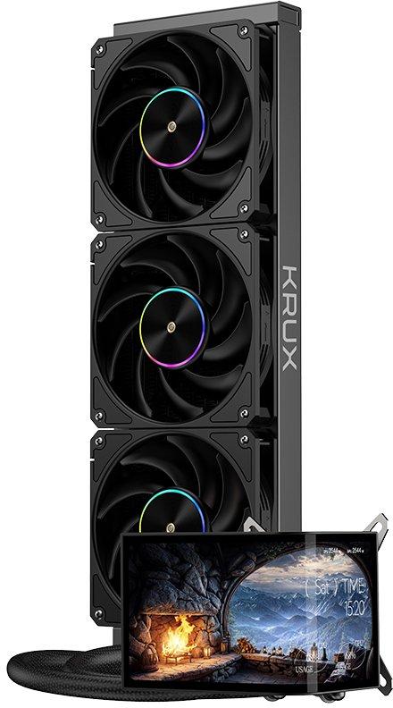 krux water cooling kit hydroarc 360 3 fans