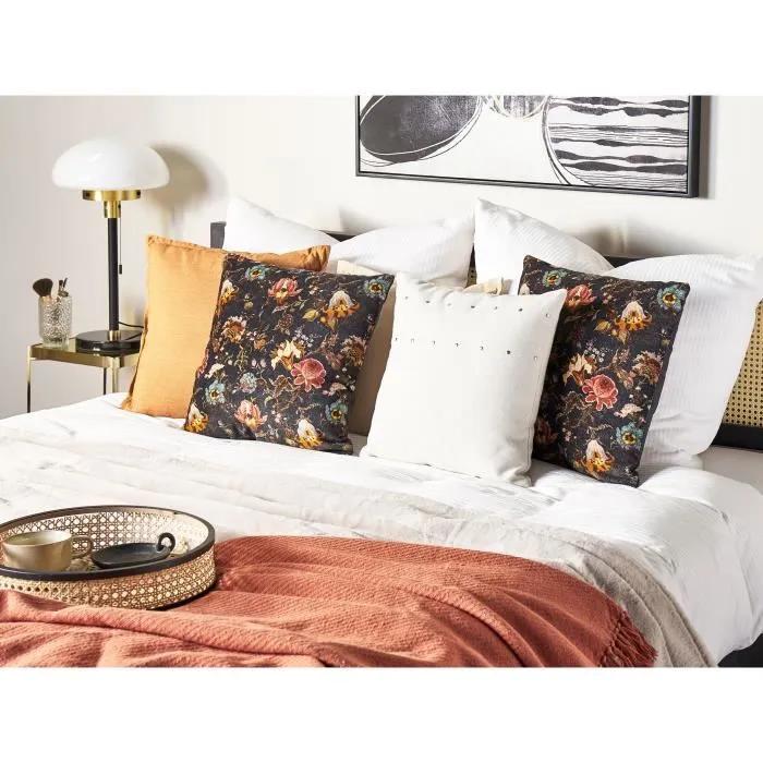 beliani decorative cushions ramonda multicolor 45x45 cm 2 pack