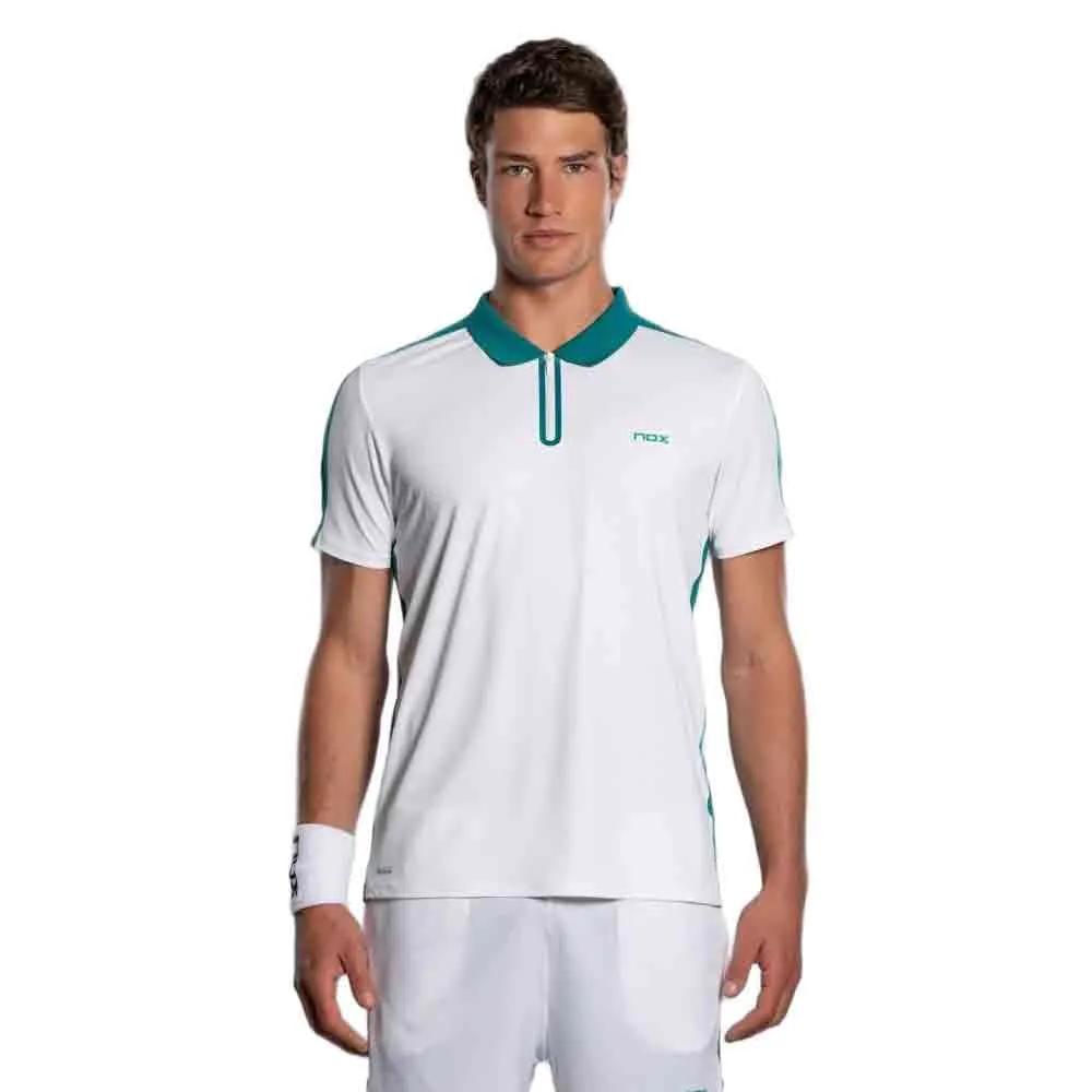 nox polo shirt pro white/ivy green m