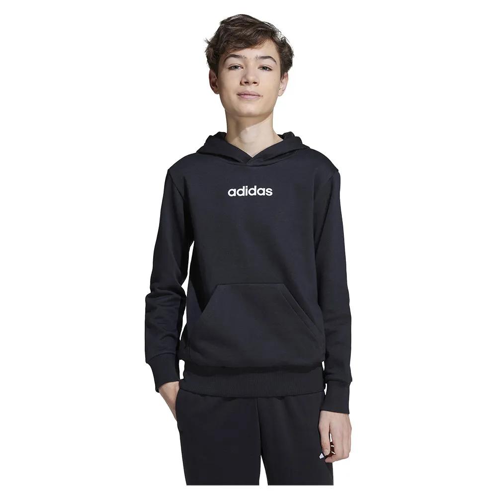 adidas hoodie essentials black/white 11-12 years
