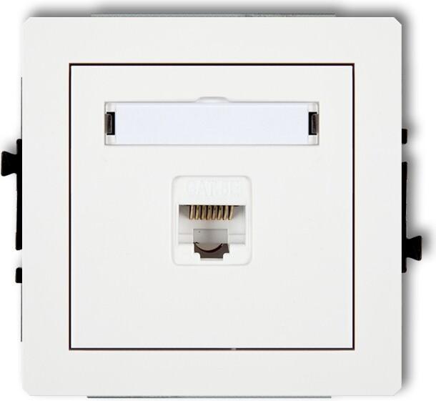 karlik computer socket deco dgk-1 white